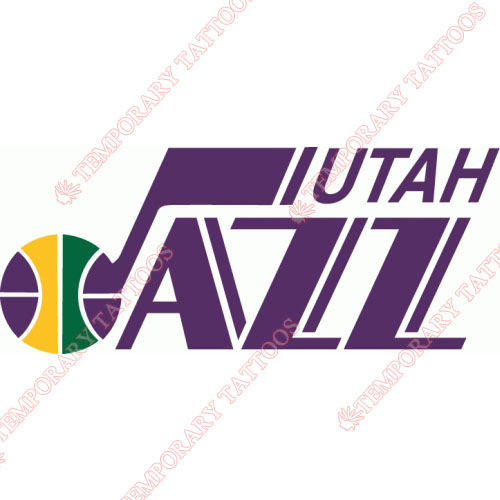 Utah Jazz Customize Temporary Tattoos Stickers NO.1219